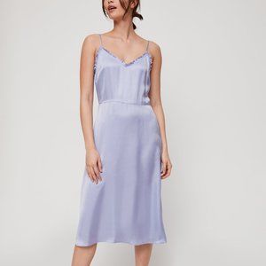 Aritzia Wilfred Mille Lilac Slip Dress